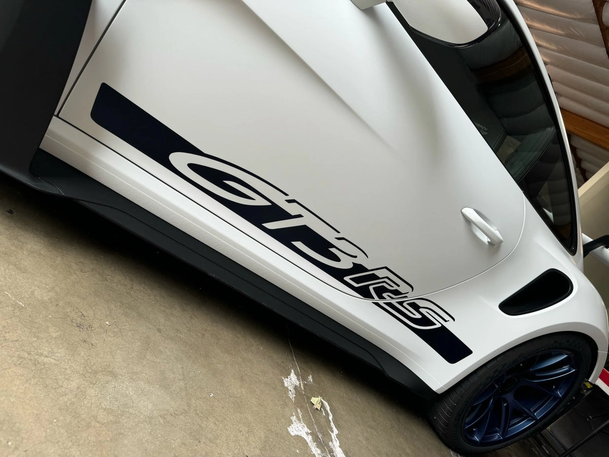 Porsche GT3 RS Side Stripes + Rear Logo Decal Kit