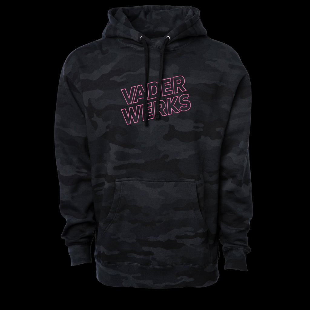 VADERWERKS BLACK CAMO HOODIE - Pink Big